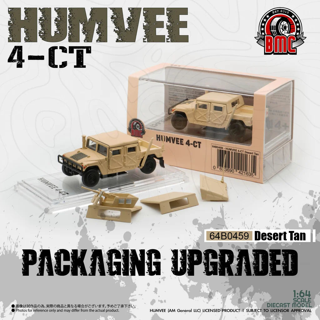 BM CREATIONS 1/64 - HUMVEE 4-CT - "Desert Tan" - 64B0459