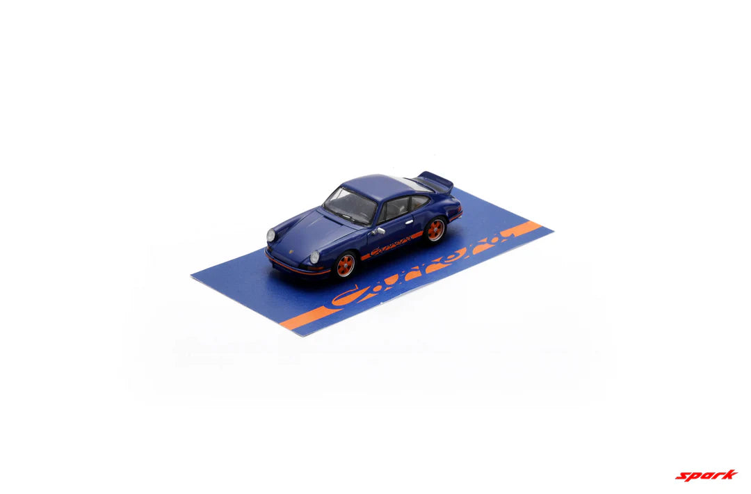 (Pre-Order 2026) Spark 1:64 - Porsche 911 2.7 RS (Blue with orange stripe) - 64SP007-A