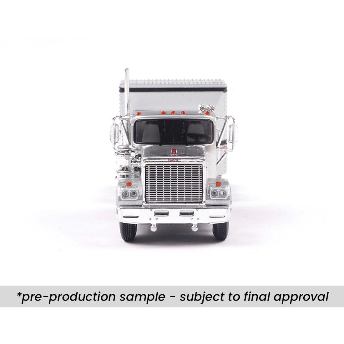 1980 GMC General - Silver w/ Black &amp; Red Stripes (1:64)