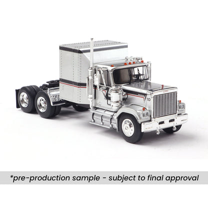 1980 GMC General - Silver w/ Black &amp; Red Stripes (1:64)