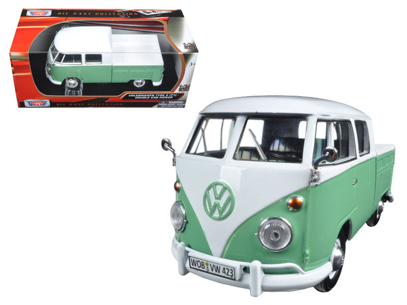 Volkswagen Type 2 T1 Double Cab Pickup 1:24 – Motormax (79343/white-motormax)