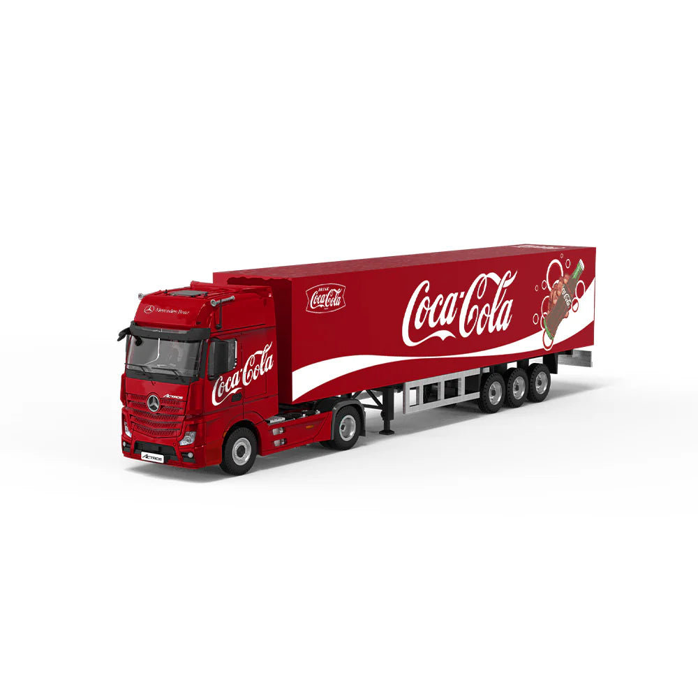 CoolCar 1/64 - Mercedes-Benz Actros Container Truck- Coca-Cola CC646735