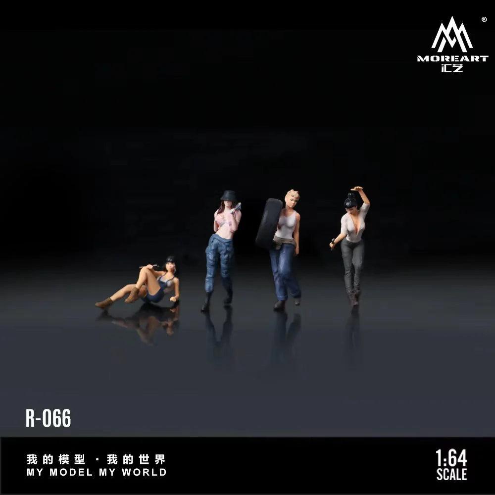 MoreArt 1:64 Diorama ensemble de figurines de travailleuses souriantes – MO223066