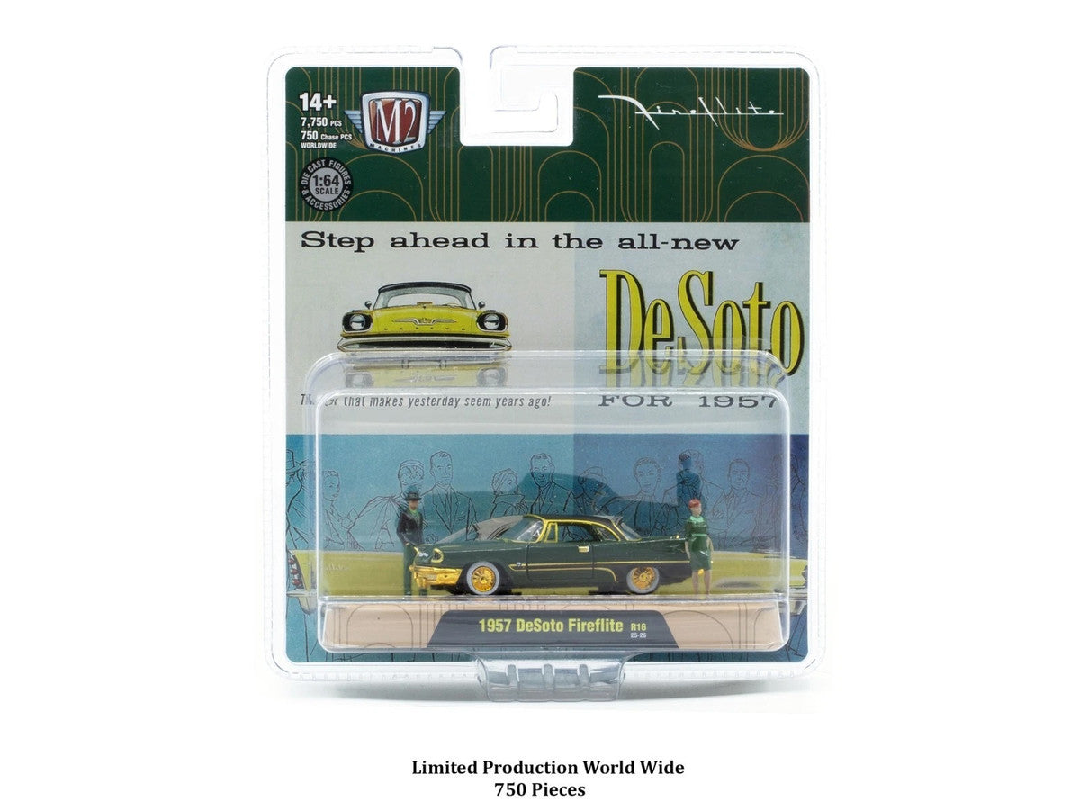 CHASE CARS-1957 DeSoto Fireflite (CHASE 67500-16A) (M2 Machines Diorama, Release 16)