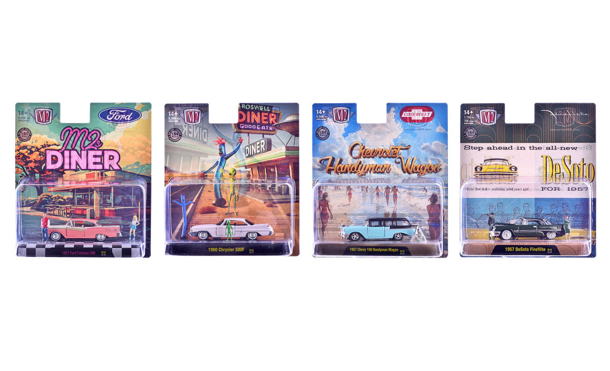 M2 Machines 1:64 Diorama 2025 Release 16 Assortment (67500-16)