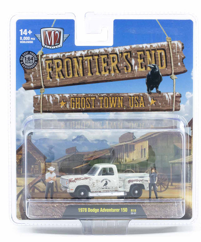 1978 Dodge Adventurer 150 with Ghost Town Adventure Couple figures (67500-18-B) (M2 Machines Diorama)