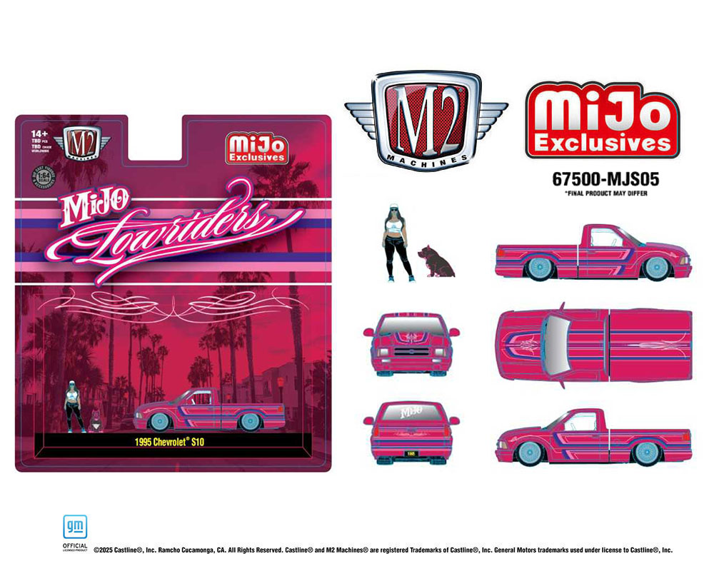 (PRE-ORDER 2026) M2 Machines 1:64 Diorama Series 1995 Chevrolet S10 Lowriders-67500-MJS05