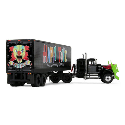 (Limit 1 par client) Western Star blanc avec tête Green Goblin et remorque vintage 40 pi Maximum Overdrive 40e anniversaire DCP 1:64 – 68-2287