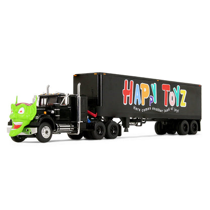 (Limit 1 par client) Western Star blanc avec tête Green Goblin et remorque vintage 40 pi Maximum Overdrive 40e anniversaire DCP 1:64 – 68-2287