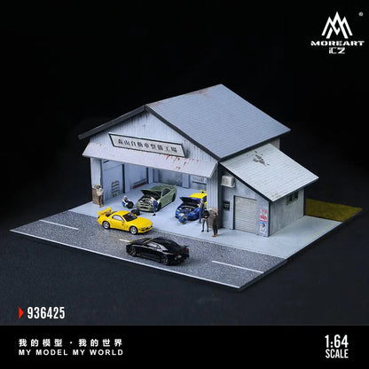 MoreArt 1/64-MORIYAMA MOTOR VEHICLE PREPARATION WORKSHOP MO936425