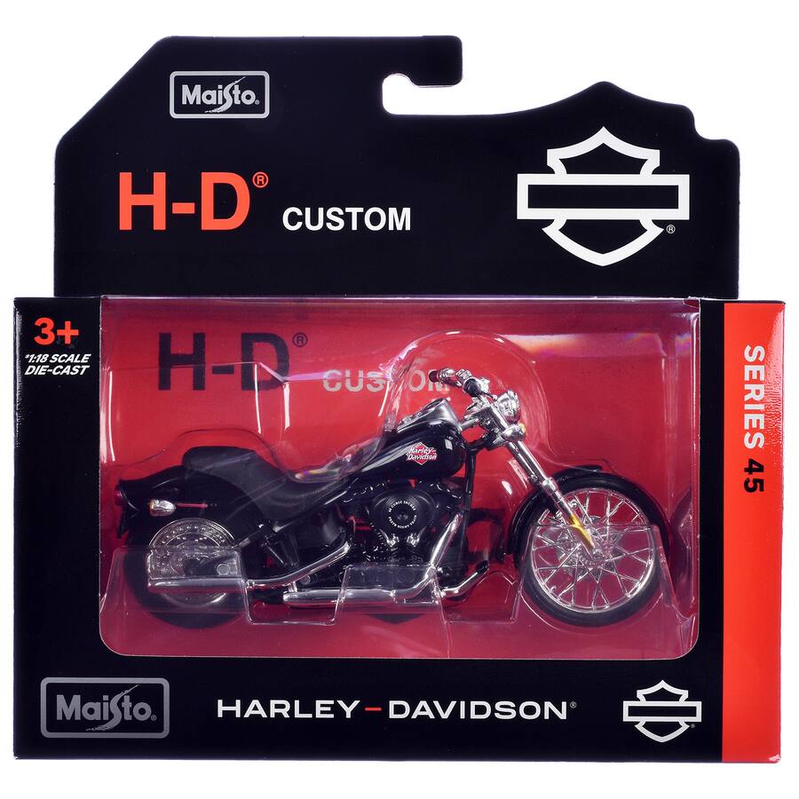 2002 Harley-Davidson FXSTB Night Train – Noir – Maisto 1:18 Series 45 – 31360-45-E