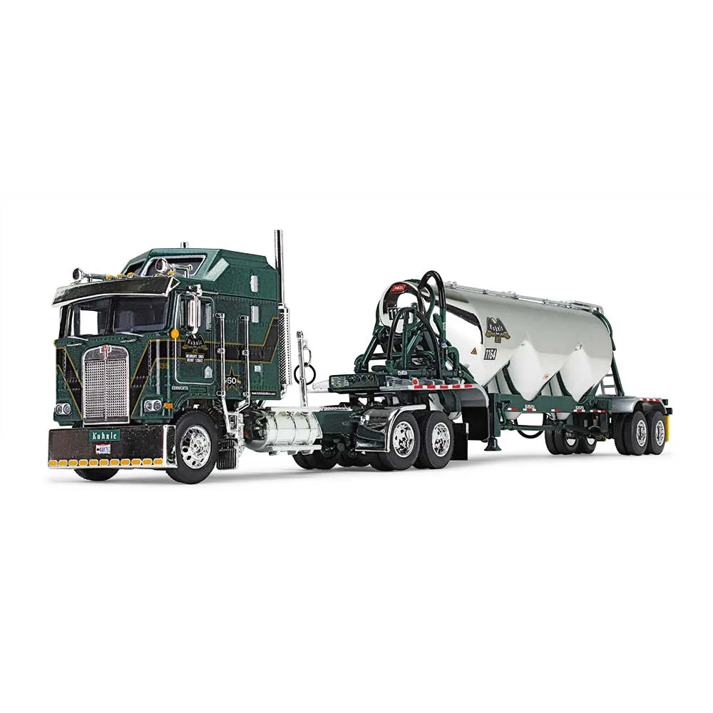 Kenworth K100 Aerodyne with Heil® 3-Drop Pneumatic Tanker Trailer - Big Rigs 