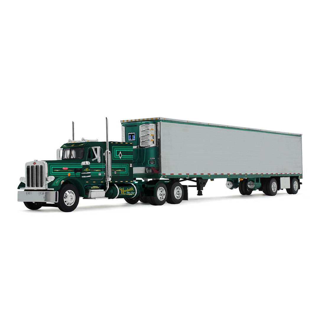 Big Rigs Series 2 - Hardwick - Peterbilt 359 with Matching Spread-Axle Refer Trailer 68-2100, DCP by First Gear, 1/64