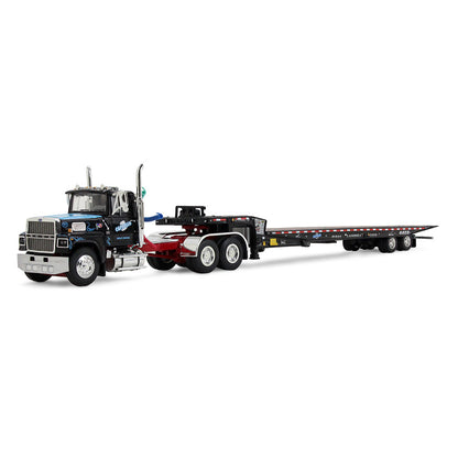 1/64 Cappello Heavy Transport Ford LTL 9000 Day Cab &amp; Landoll 440B-50CA Traveling