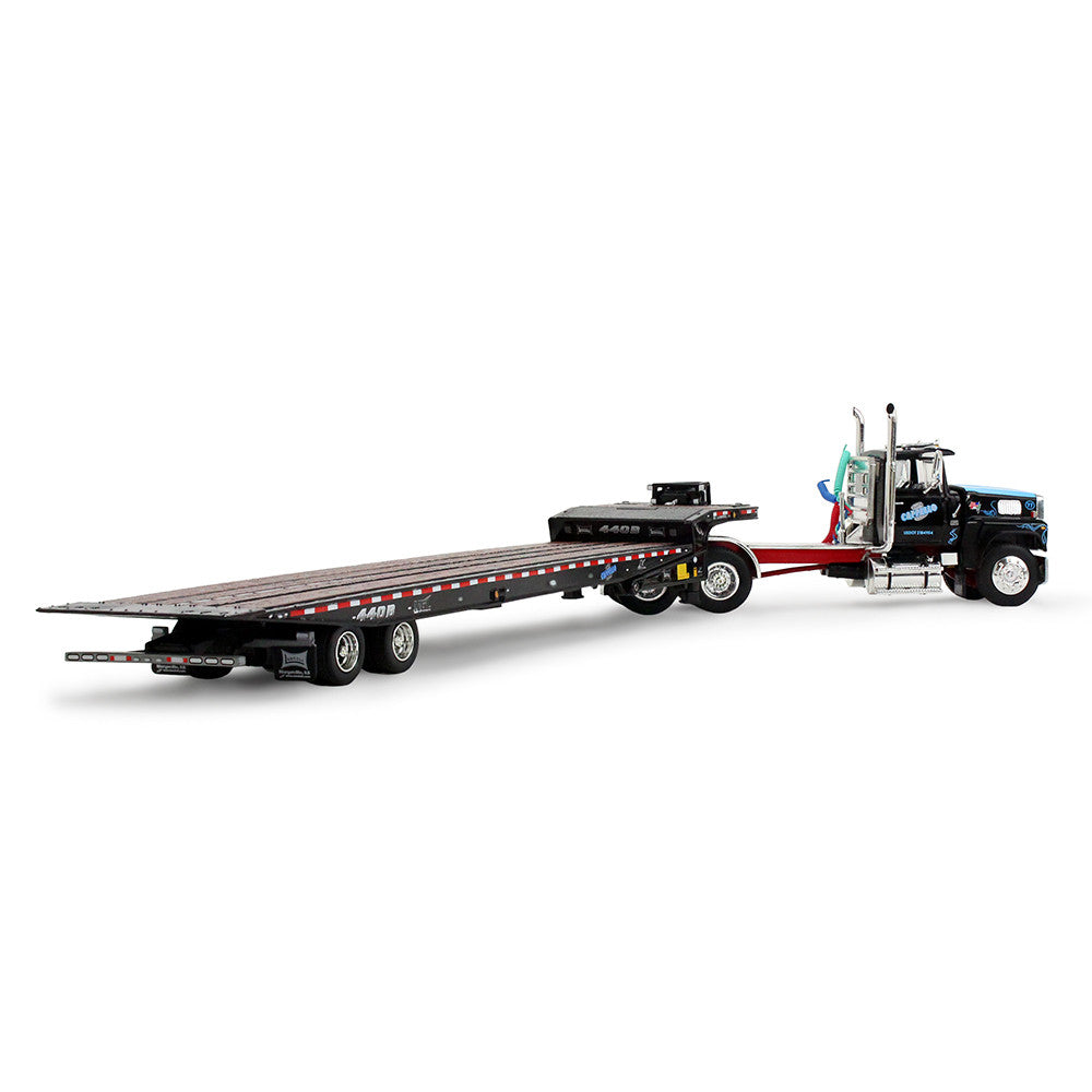 1/64 Cappello Heavy Transport Ford LTL 9000 Day Cab &amp; Landoll 440B-50CA Traveling