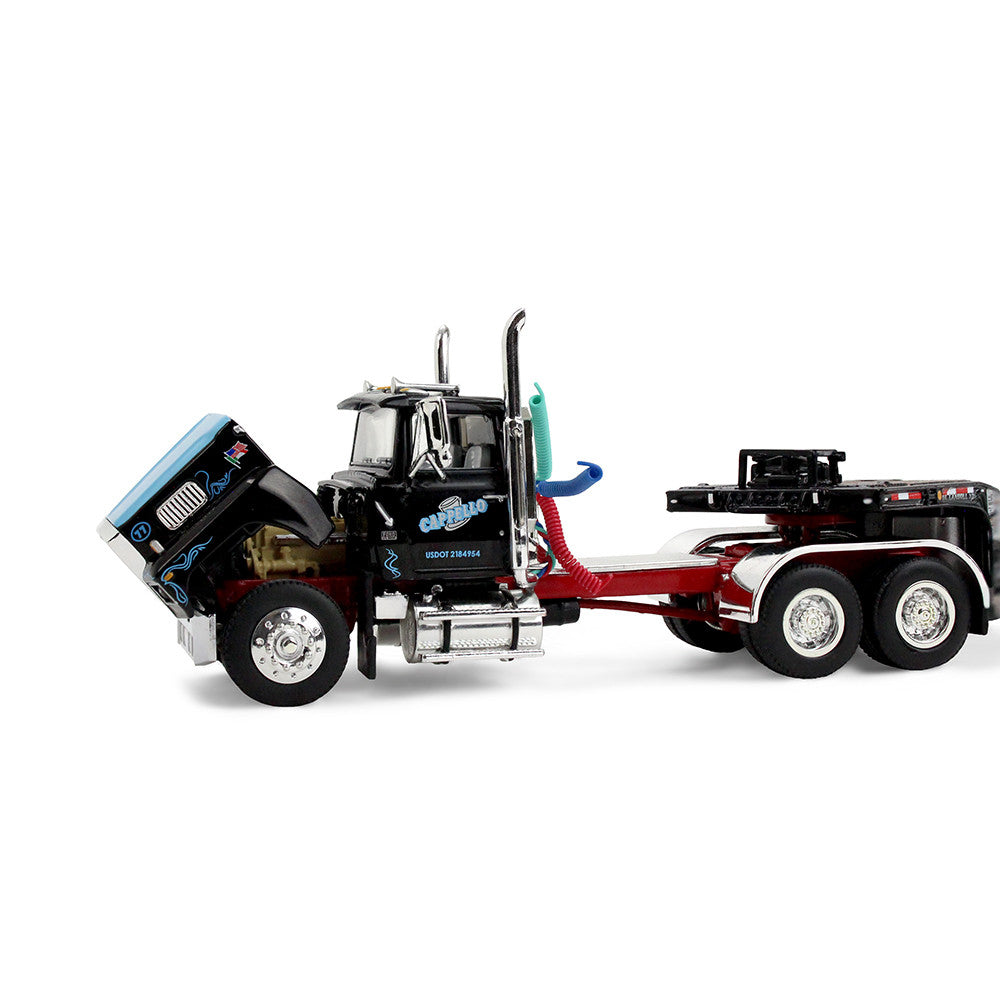 1/64 Cappello Heavy Transport Ford LTL 9000 Day Cab &amp; Landoll 440B-50CA Traveling