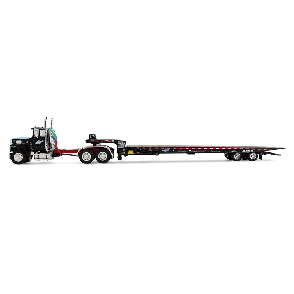 1/64 Cappello Heavy Transport Ford LTL 9000 Day Cab &amp; Landoll 440B-50CA Traveling