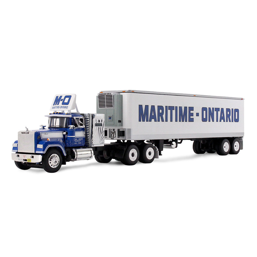 Maritime-Ontario Mack Super-Liner 1/64 with 36” Vintage Sleeper and 40’ Vintage Reefer Trailer (69-2273)