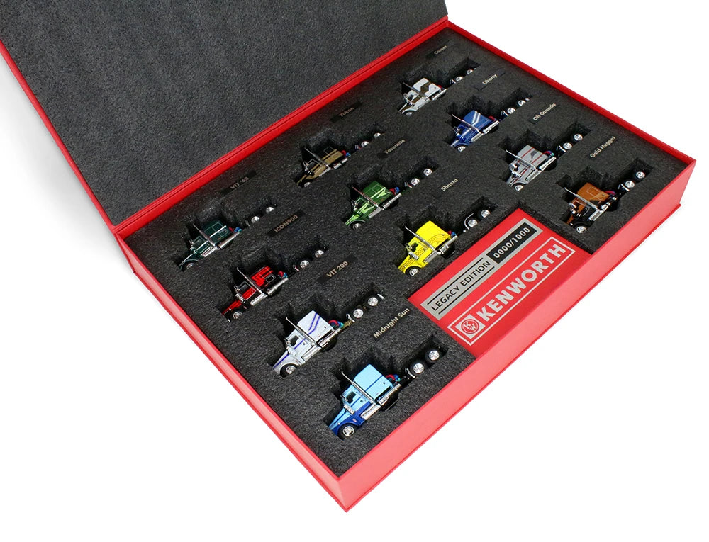 DCP 1:64 Kenworth W900L Legacy Edition Ensemble de 11 Camions – Édition Limitée 1 de 1000 – 69-2282