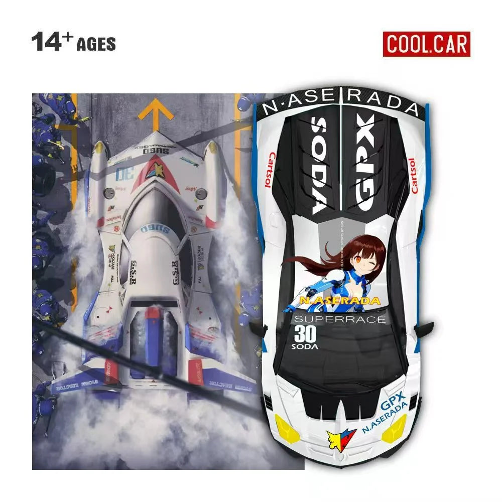 Lamborghini Aventador LP700-4 GT Evo White No. 30 Livery – Cool Car 1:64 CC643830