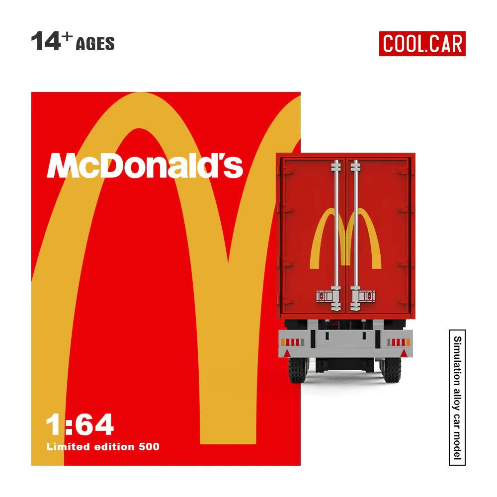 CoolCar 1/64 - Mercedes Benz Actros Contrainer Truck McDonald&