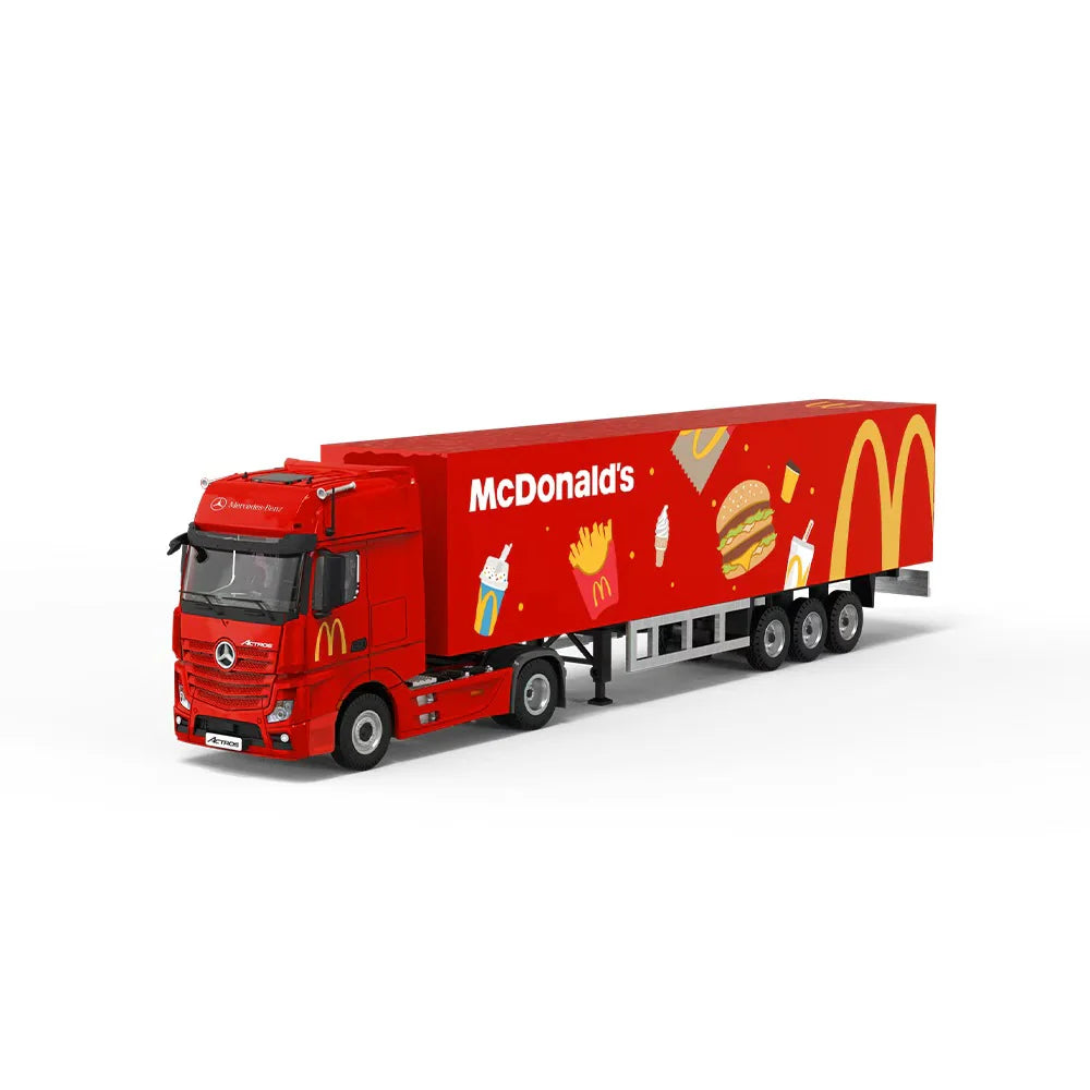 CoolCar 1/64 - Mercedes Benz Actros Contrainer Truck McDonald&