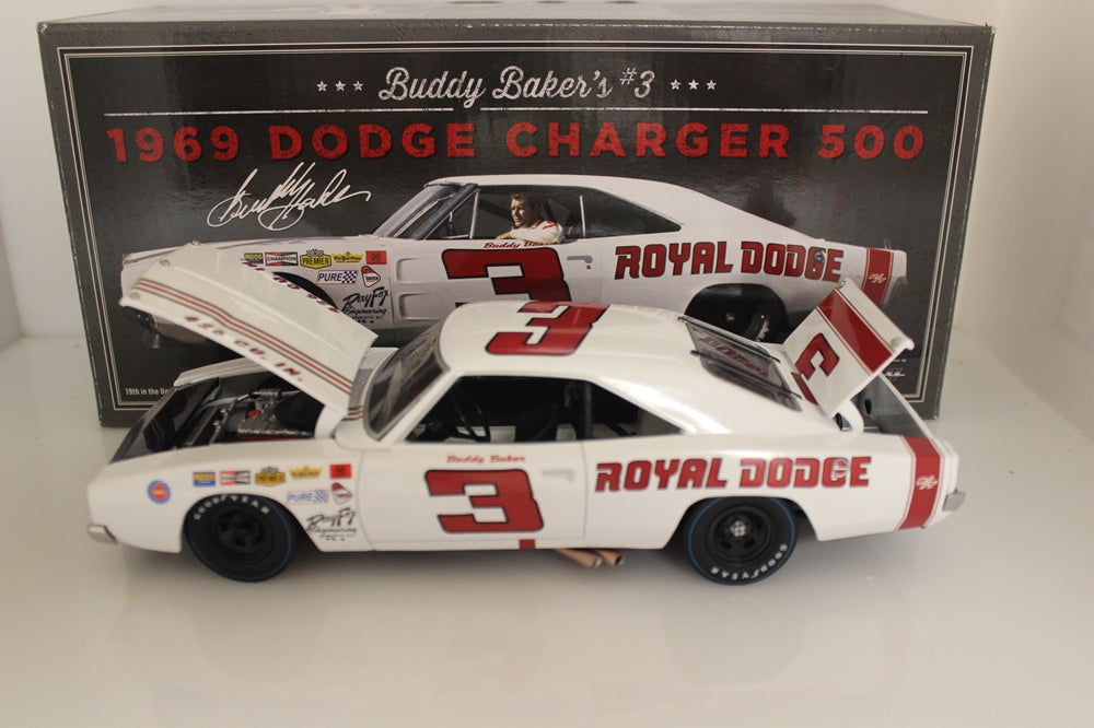 BUDDY BAKER 1969 DODGE CHARGER 500 "UNIVERSITY OF RACING"