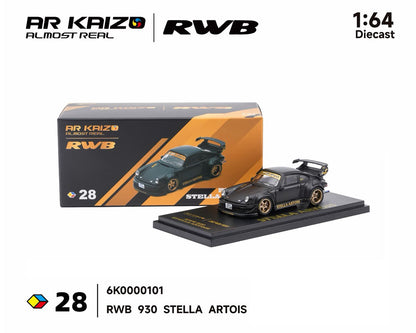 (PRE-ORDER 2026) KAIZO RWB 930 Stella Artois Matte Black - Almost Real 1:64 - 6K0000101