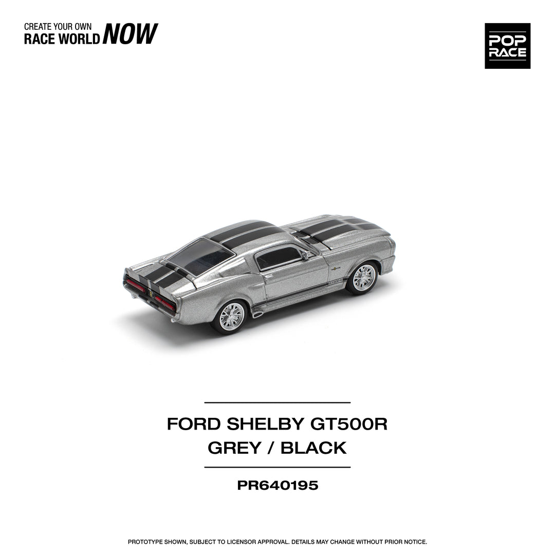 POPRACE-1967 SHELBY MUSTANG GT500 - GREY/BLACK (PR640195)