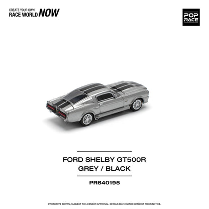 POPRACE-1967 SHELBY MUSTANG GT500 - GREY/BLACK (PR640195)