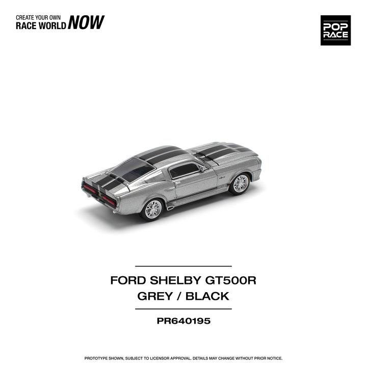 POPRACE-1967 SHELBY MUSTANG GT500 - GREY/BLACK (PR640195)