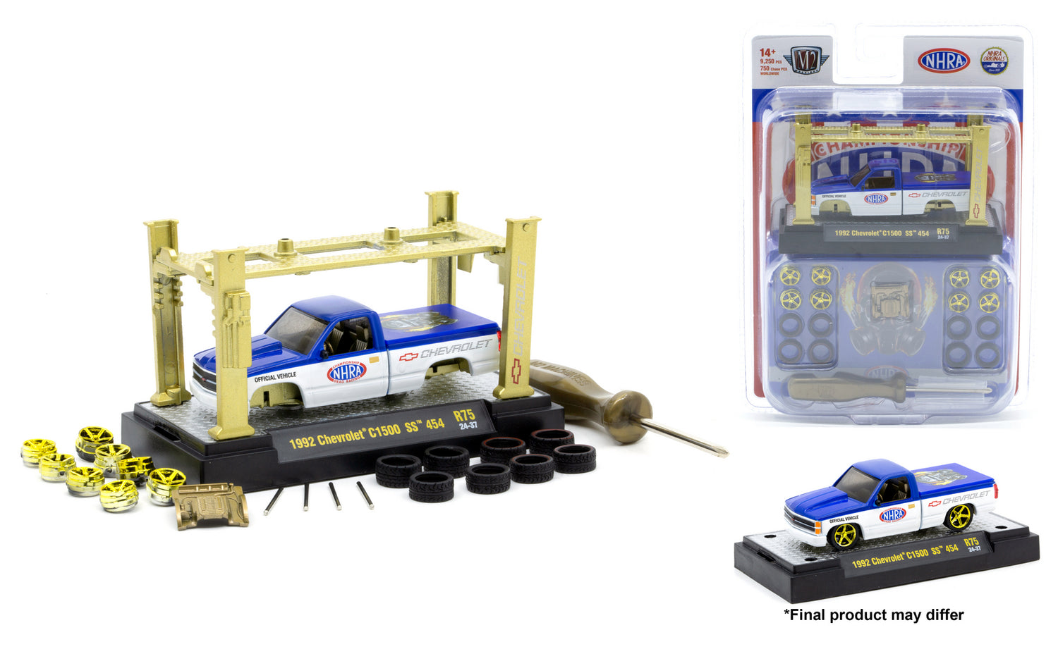 CHASE CARS-NHRA - 1992 Chevrolet C1500 SS 454 (M2 Machines-Model-Kit Release 75)