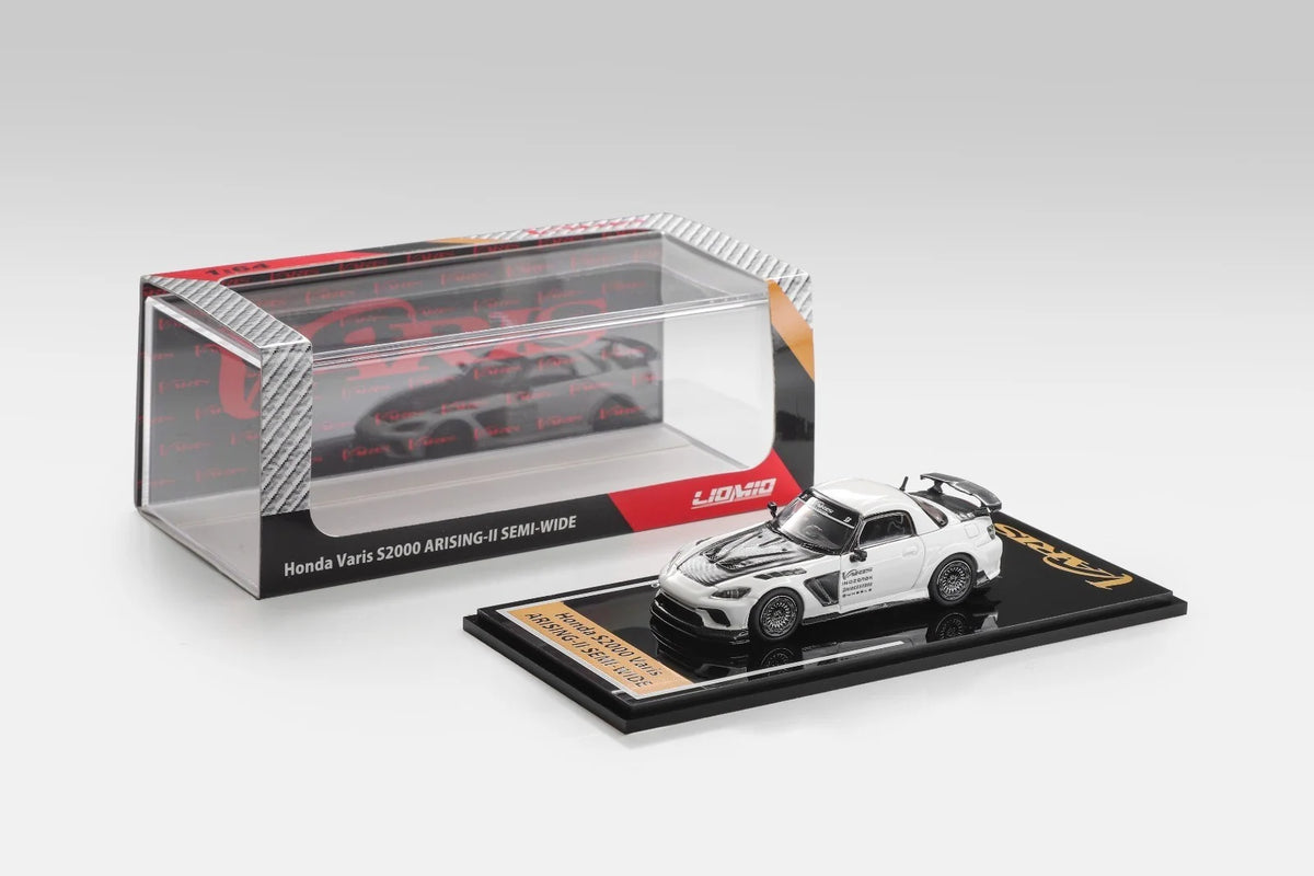 LIOMIO 1:64 Honda S2000 Varis Arising-II Semi-Wide Version White LI64-HSVS-001