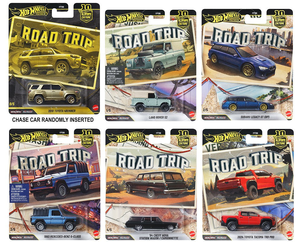 (PRE-ORDER 2026) Hot Wheels 1:64 Car Culture 10th Anniversary 2026 V Case -Road Trip Assortment - FPY86-961V