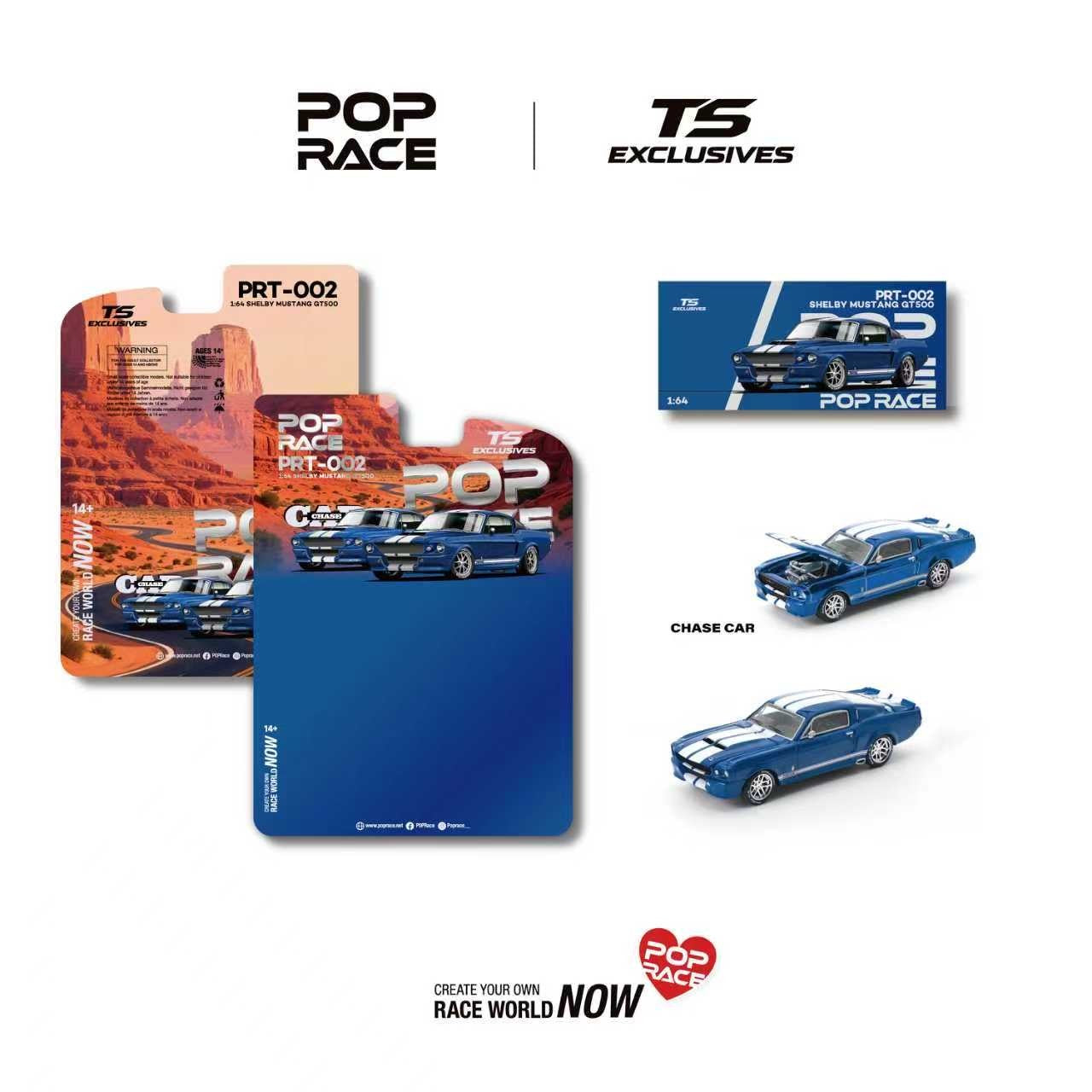 (PRE-ORDER 2026) POPRACE x TS Exclusives 1/64 SHELBY MUSTANG GT500 (PRT002)