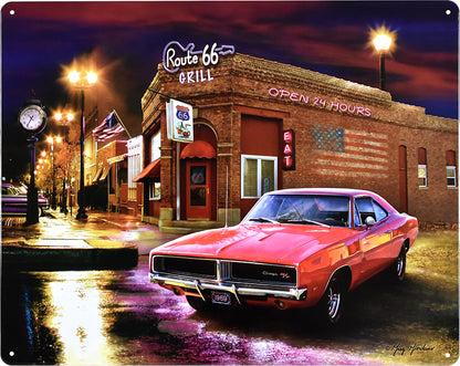 12&quot;x15&quot;-1969 CHARGER-ROUTE 66