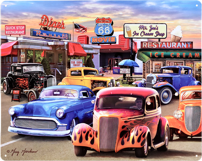 12"x15"-HOT ROD MEETUP