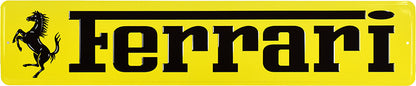 5"x24"-YELLOW FERRARI STREET SIGN.......710635-RS1