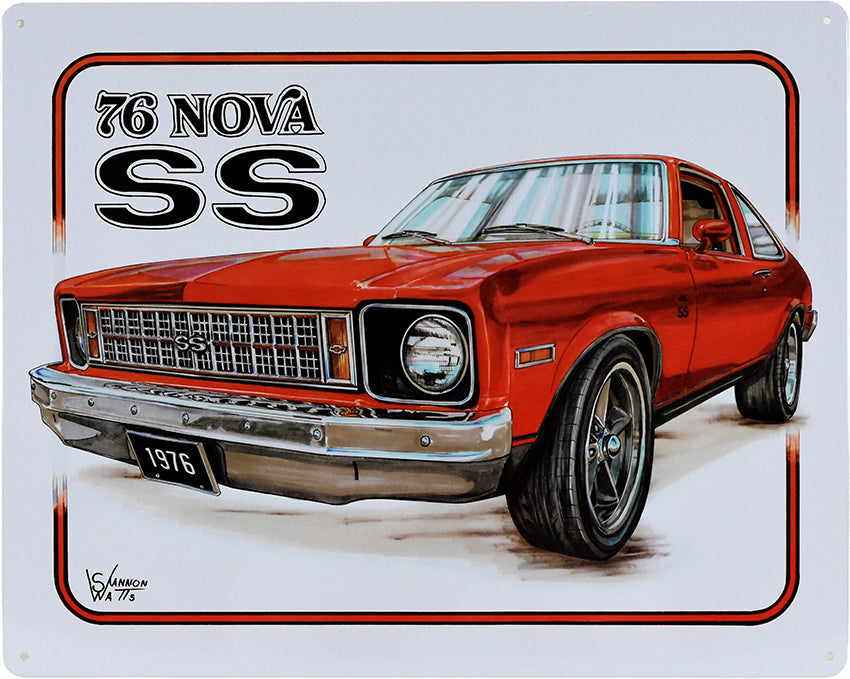 12"x15"-1976 CHEVY NOVA SS