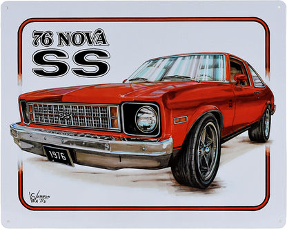 12"x15"-1976 CHEVY NOVA SS