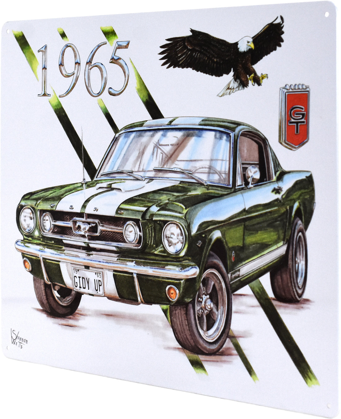 12"x15"-1965 MUSTANG FORD GT