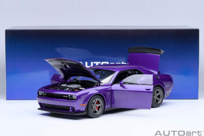 AutoArt 1:18-Dodge Challenger SRT Superstock 2023 (Plum Crazy) AA71768