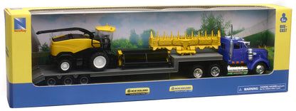 Kenworth – Remorque surbaissée avec moissonneuse New Holland 1/43