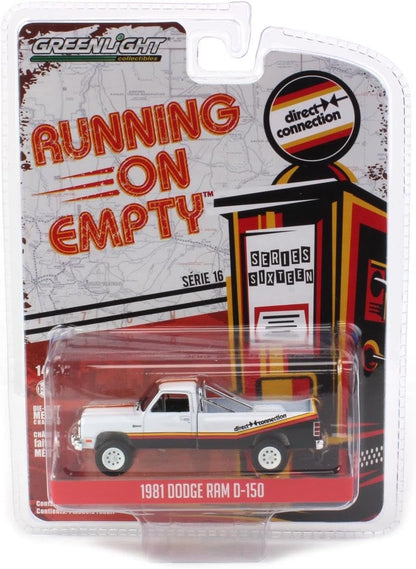 1981 Dodge Ram D-150 Pickup Truck White with Stripes "Mopar Direct Connection"