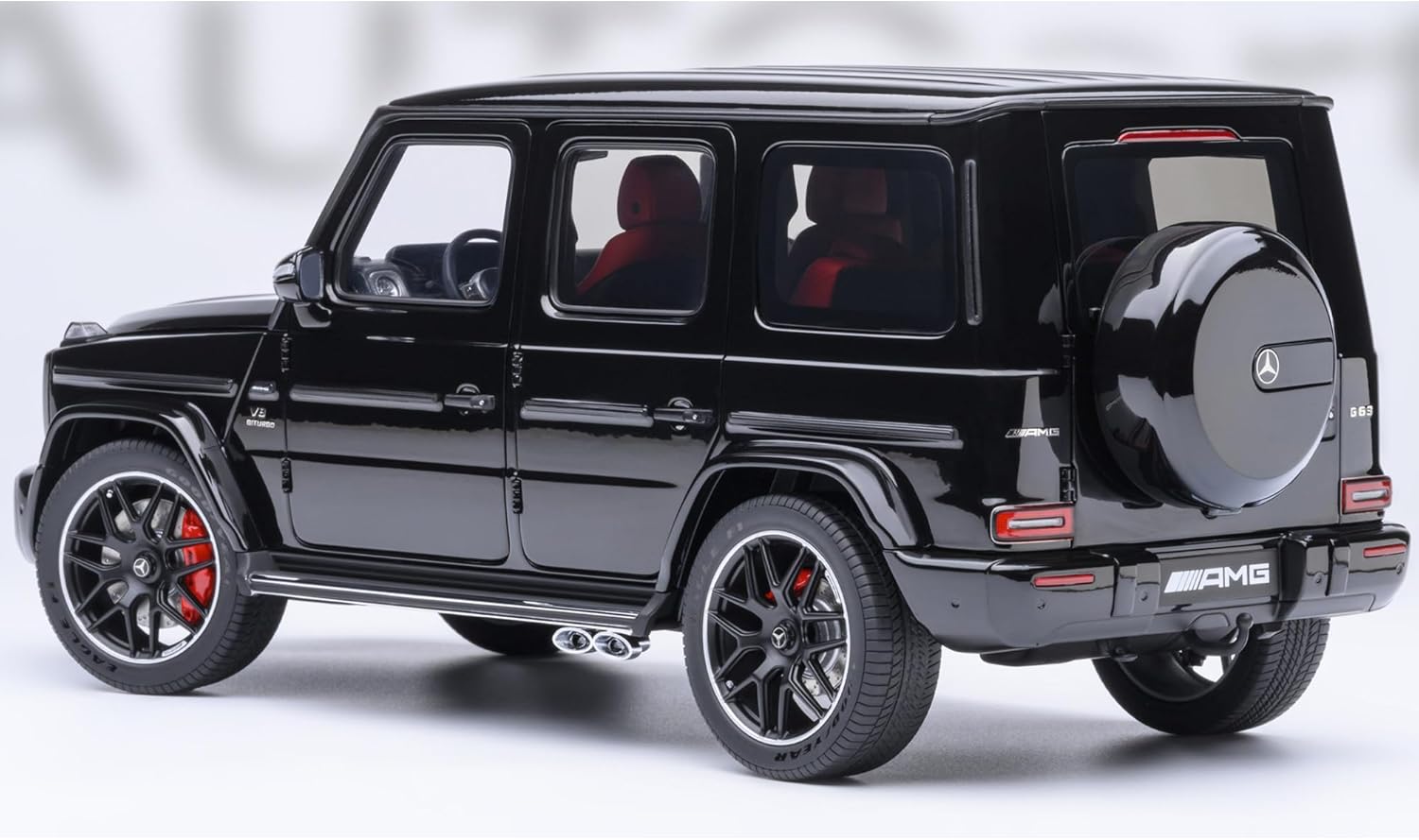 AUTOART-AMG G63 Black with Red Interior 1/18 – Nice Car Collection
