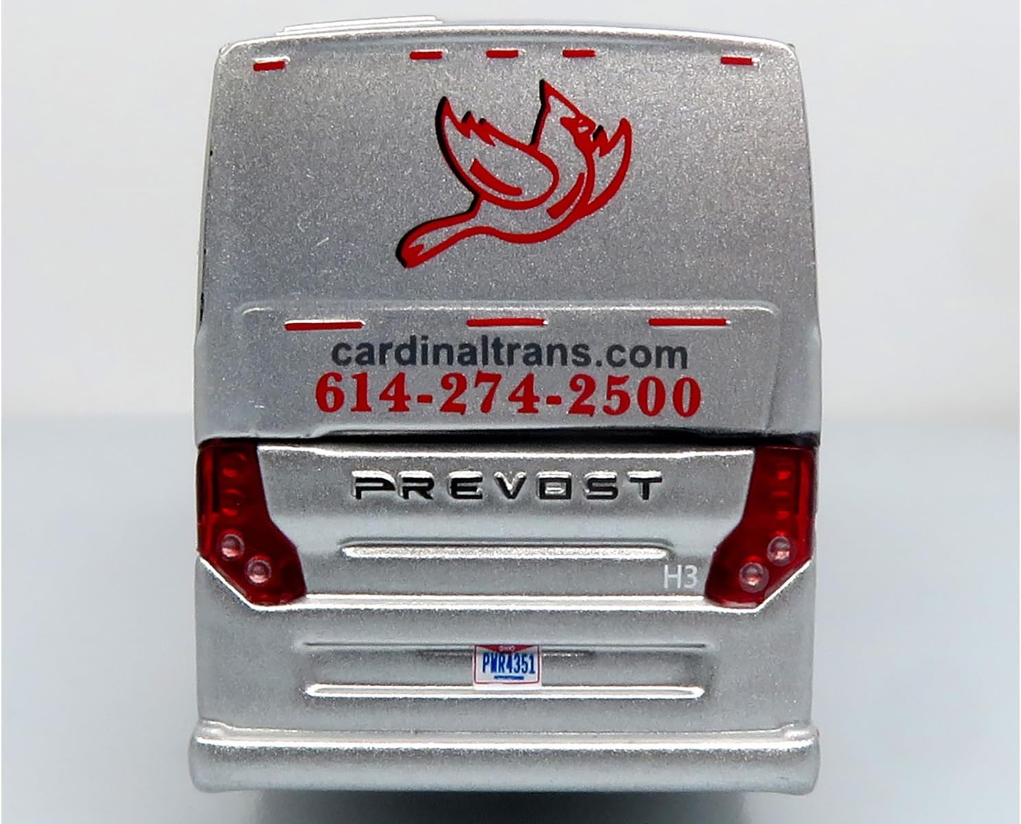 Prevost H3-45 Coach Bus "Cardinal Transportation"