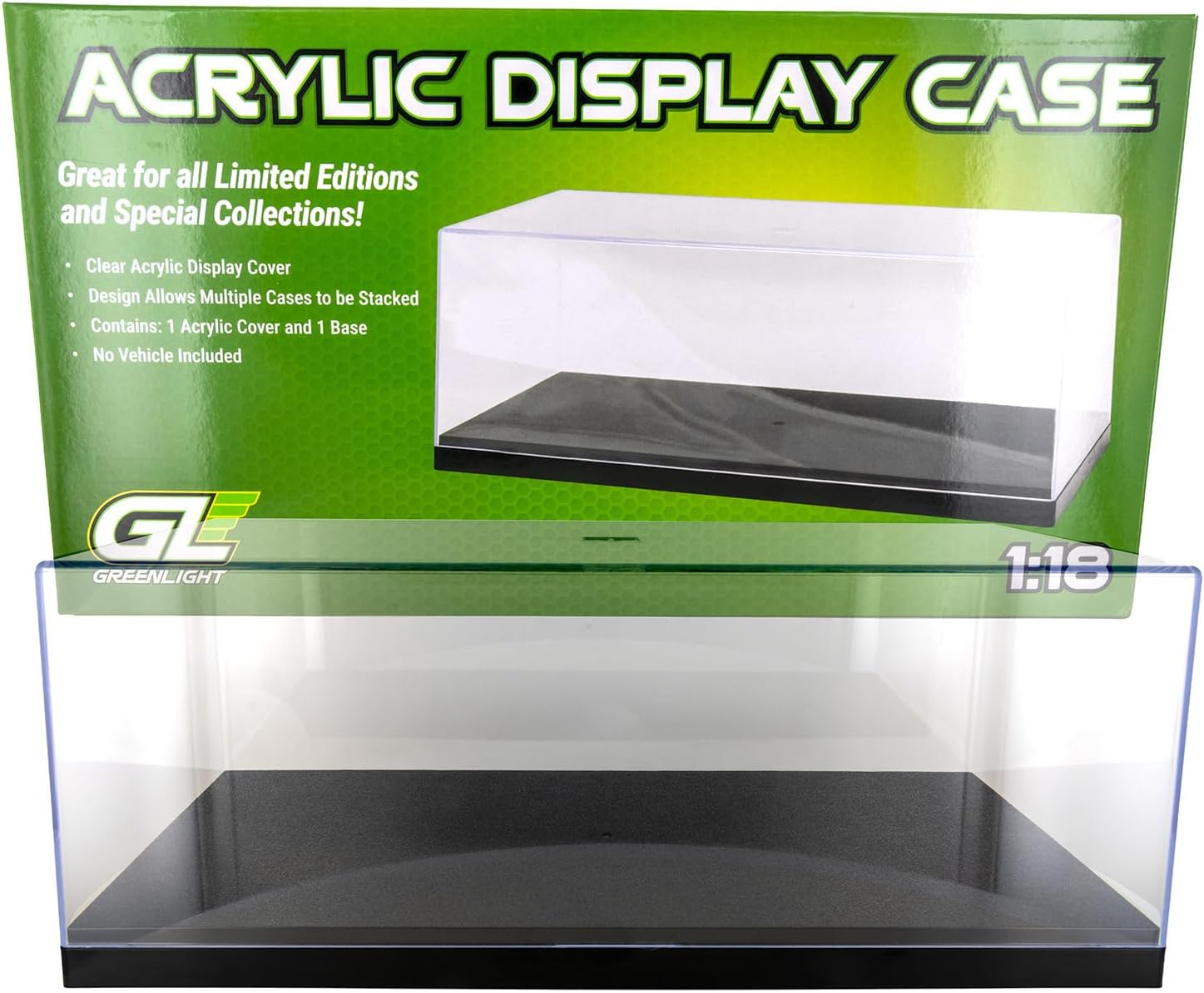 Présentoir 1:18 Acrylic Display Case with Plastic Base GL55028