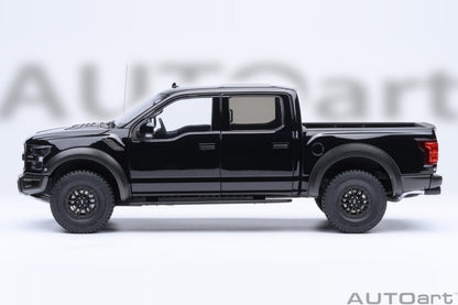 AutoArt 1:18-Ford F-150 Raptor Supercrew 2019 (Agate Black) AA72947