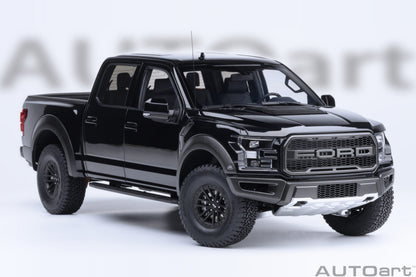 AutoArt 1:18-Ford F-150 Raptor Supercrew 2019 (Agate Black) AA72947