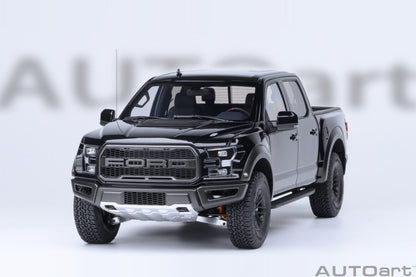 AutoArt 1:18-Ford F-150 Raptor Supercrew 2019 (Agate Black) AA72947